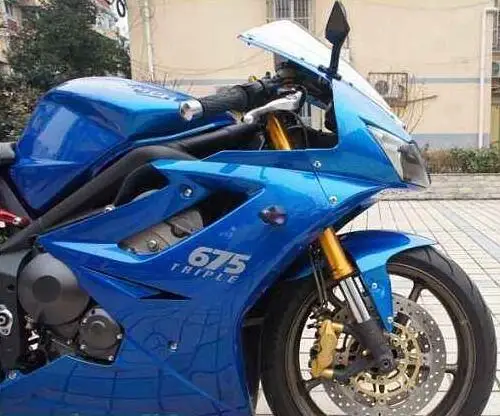 ABS литья под давлением мотоцикл обтекатели комплект подходит для Triumph Daytona 675R 675 2006 2007 2008 06 07 08 глянцевый синий