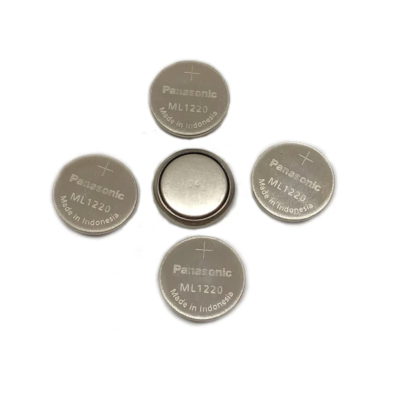 

10pcs/lot New Original Panasonic ML1220 3V ML 1220 Rechargeable CMOS RTC BIOS Back Up Cell Button Coin Battery Batteries