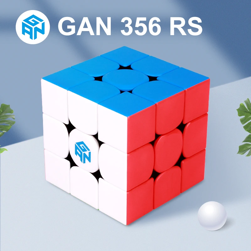 New GAN 356 RS 3x3x3 Magic Stickerless Updated Speed Puzzle Cube Educational Toy