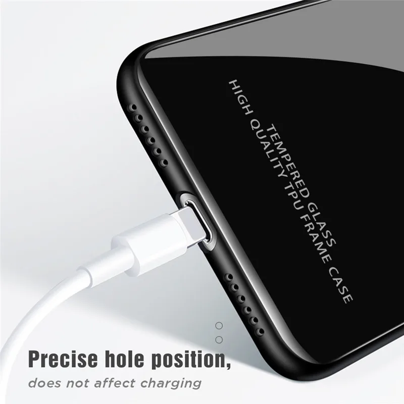 Tempered Glass Case For Xiaomi Redmi Note 7 5 6 K20 Pro 7A Luxury Tempered Glass Case Phone Cover For Xiaomi Mi 9 9 SE Coque (25)