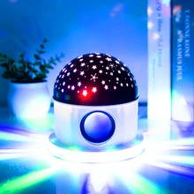 

Led Colorful Starry Sky Projector Lamp Romantic Sound Control Decorative Light Bluetooth Sound Night Light Holiday Birthday Gift