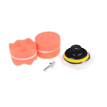 

7xBuffing Waxing Pad Auto Car Polishing Wheel Kit Buffer + Drill Adapter Set