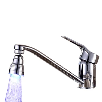 

Hydropower Blue color light LED Color Faucet(No need battery) with adaptors