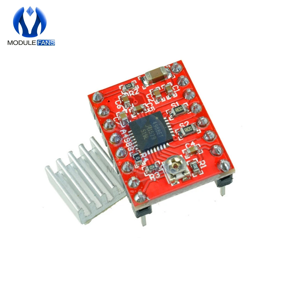

A4988 Motor Driver Module StepStick Stepper For Reprap Prus 3D Printer Intelligent Chopping Control Shorted Load Protection