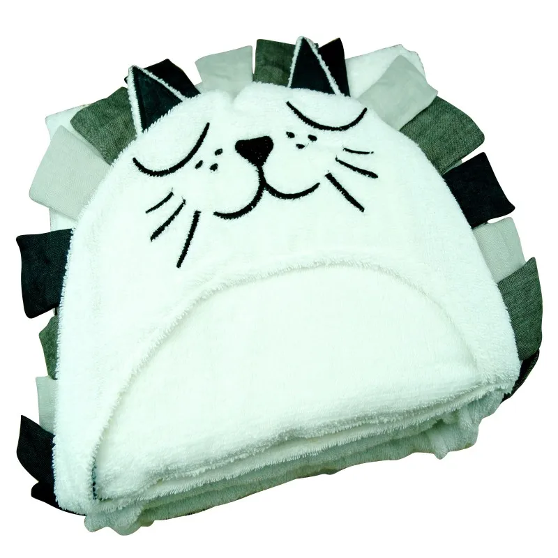 Lion pattern Детский мультяшный в виде животных мешок с кондиционированным воздухом одеяло милый новорожденный банный буксир 85*58 хлопок материал детское банное полотенце - Цвет: Lion pattern
