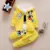 Весна Осень Baby Girl Boy Clothes Set Cute Mickey Хлопок Пальто С Капюшоном+Футболка+Брюки 3ШТ Костюм Повседневный Малыш Детские Спортивные Костюмы