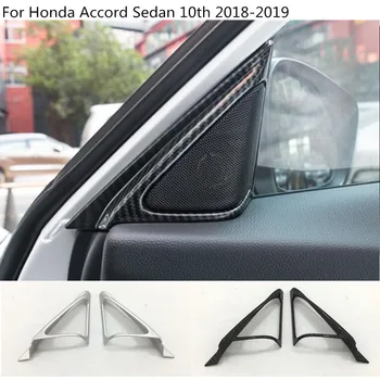 

Car Body A Column Audio Speak Window Windshield Side Triangle Lamp Trim Part 2pcs For Honda Accord Sedan 10th 2018 2019 2020