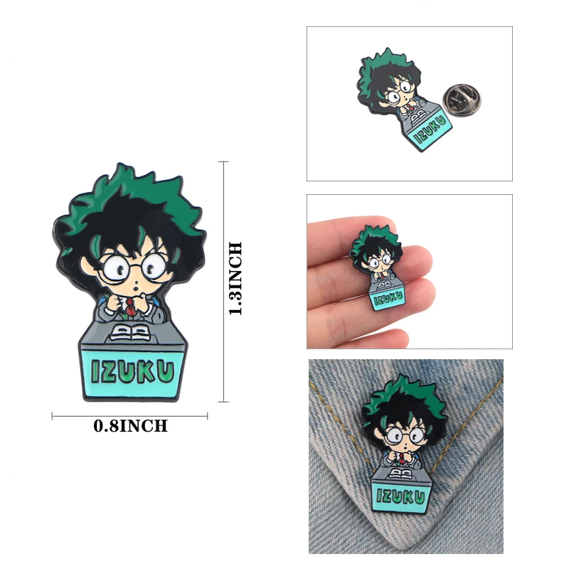 K41 Аниме Boku No Hero Academy My металлические эмалированные булавки броши на булавке