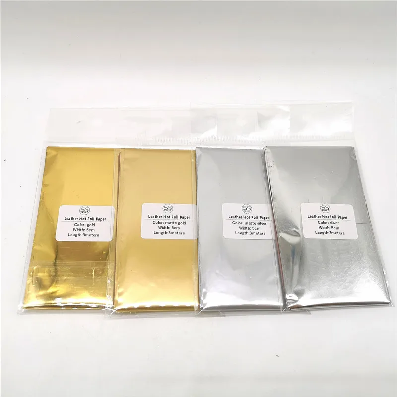 4colors Set Gold Silver Hot Stamping Foil Paper 3meters