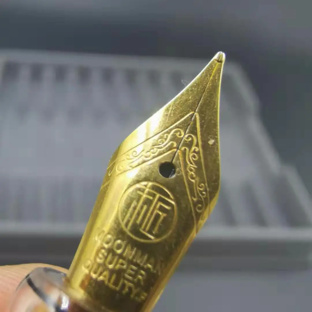 Moonman F Nib 1 шт. Bobby Заказная прозрачная авторучка с Moonman EF/F/M/0,7 мм/1,1 мм/1,5 мм/1,9 мм/2,5 мм/2,9 мм канцелярские принадлежности для офиса и школы - Цвет: Moonman F Nib