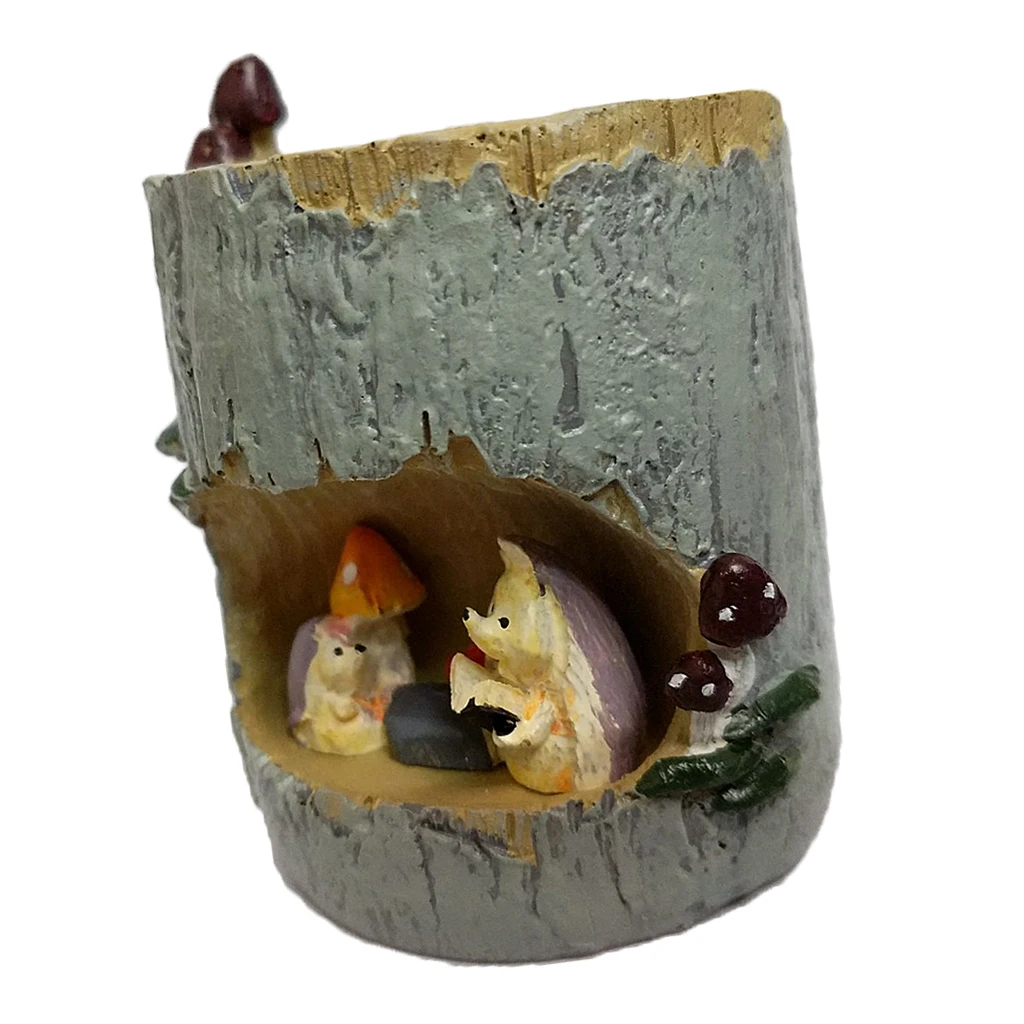 Mini Flower Pot Cute Hedgehog Succulent Planter Pot for Table Garden Decoration