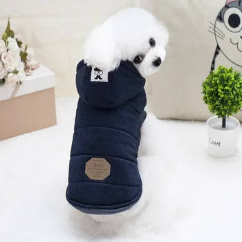

2018 New Style for Autumn and Winter Pet Clothing Dog Clothes Pet Athletic Clothing Moustache Two-Leg Quilted Cotton Cloth
