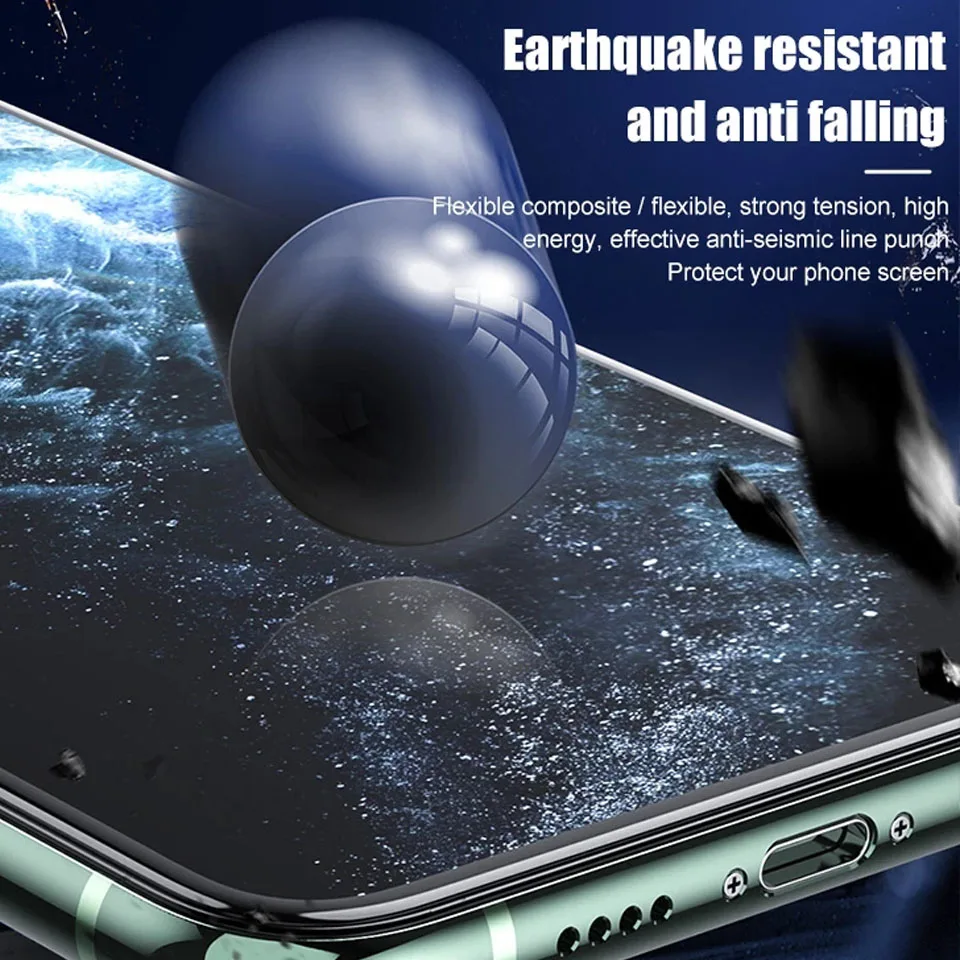 100Pcs Full Cover Hydrogel Film Screen Protector For iPhone X XR XS 11 12 13 14 15 Pro Max 7 8 Protective Soft Film No Glass