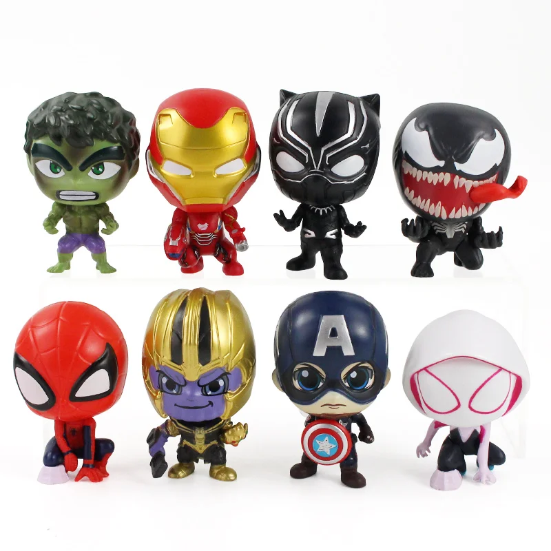 Navidad Mini Figura Bro Thor Vengadores Marvel Iron Man Thanos Groot vendedor del Reino Unido 