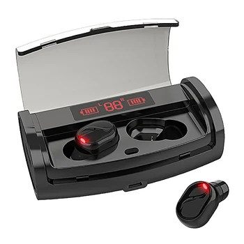 

M18 Bluetooth Headset, TWS Bluetooth 5.0 Stereo Sports Waterproof Digital Display Charging Box Wireless Headset
