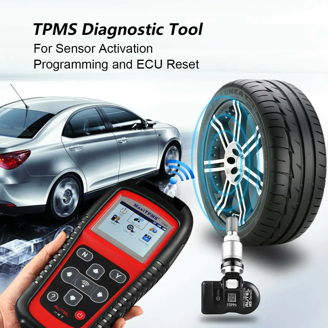 US $292.00 Autel TPMS Sensor MXSensor 2in1 Tire Repair Tools TPMS Sensor Support Programing With TS501 TS508 Equal 433 MHZ315MHZ