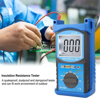 

HOLDPEAK 6688F Digital Insulation Resistance Tester Measures Voltage And Insulation Resistance With Data Hold And Backlight