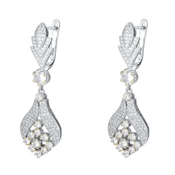 

Fahmi 2020 New Popular 100% 925 Sterling Silver Gold Earrings4-14 High Quality Original Jewellery For Women Party Wedding Gift