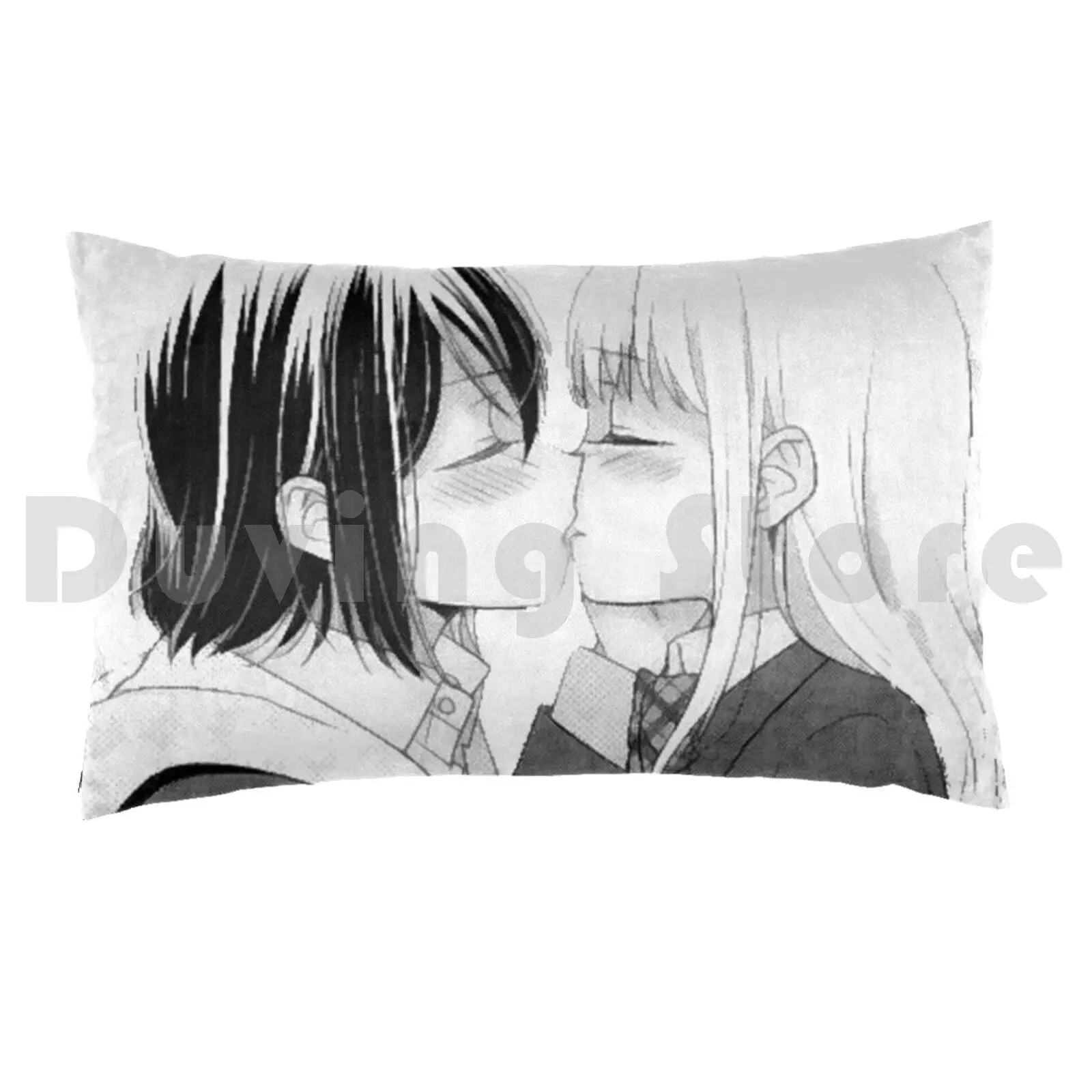 Anime mangá beijo caso travesseiro diy 50x75 anime mangá beijo após a  escola mangá após a escola animanga echi doujinshi - AliExpress