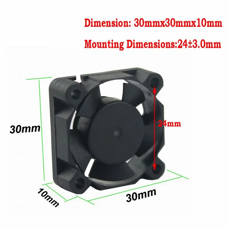 30x30x10mm, 3010, 3cm, pequeno, cpu, cooler, ventilador