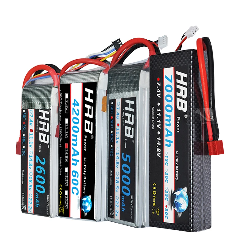 Экономичная доставка аккумулятор HRB Lipo 2S 3S 4S 6S 2200mah 2600mah 5000mah 6000mah 7000mah 7 4 V 11 1 14 8 22 2 |
