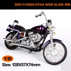 Maisto 1:18 Harley Davidson 2001 FXDWG DYNA Wide Glide мотоцикл металлическая модель игрушки для детей подарок на день рождения Коллекция игрушек