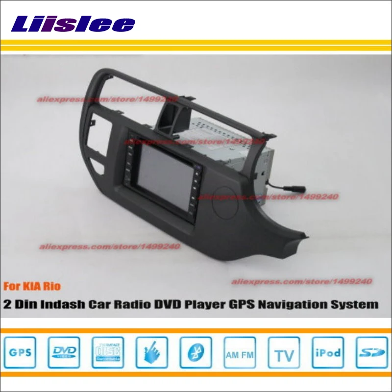 Для Kia Rio правый руль RHD 2012 ~ 2015 Радио DVD плеер GPS навигационная система двойной Din