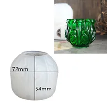  DIY Crystal Epoxy Resin Mold Round Stripe Storage Box Silicone Mold For Resin 