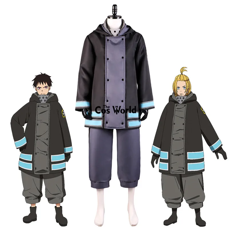 Fire Force (season 2) Shinra Kusakabe Firefighter Uniform Coat Jacket