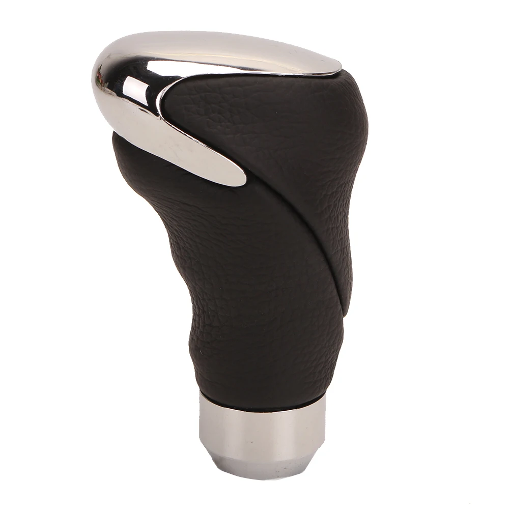 

Leather Metal Chrome Car Auto Shifter Gear Knob Head Manual and Automatic Car Shift Head