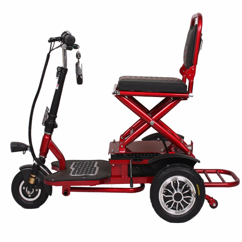 folding electric scooter trike