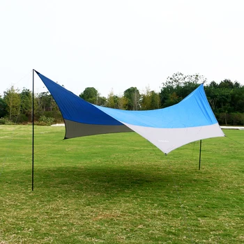

Beach Sun Shelter 5m Camping Tarp Tent Shade Canopy Sunshade Outdoor Ultralight UV Garden Awning 190T waterproof coating PU3000