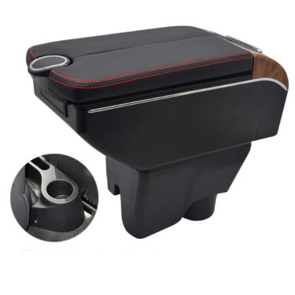 Per Porsche Garages Mg3 Box Bracciolo Console Centrale Portaoggetti Gomito Con Supporto Per Tazza Usb Di Ricarica Per Telefono