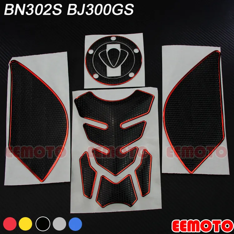 

3D Motorcycle Tank Pad Protector decoration Stickers Decals Gas Fuel Knee Grip Traction Side for Benelli 300 BJ300 GS bn302