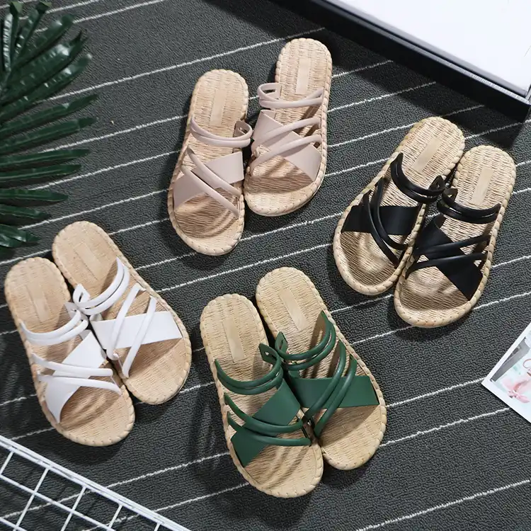 cross slippers for ladies