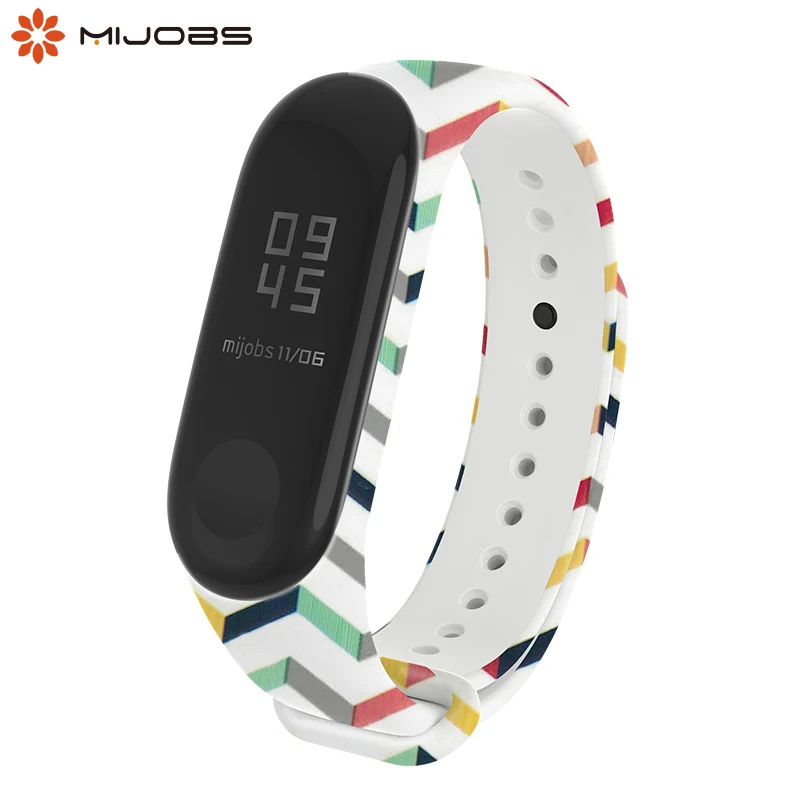 Ремешок на запястье для Xiaomi Mi Band 3 силиконовый браслет смарт часов спортивный Miband