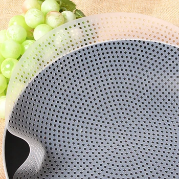 

Eco-friendly Silicone Steamer Non-Stick Pad Round Dumplings Mat Household Mesh Cooking Case Steamed Buns Baking Pastry Dim Pad