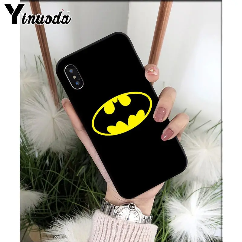 A5 Yinuoda Batman Joker Comic TPU Soft Silicone Phone Case Cover for iPhone 8 7 6 6S Plus 5 5S SE XR X XS MAX Coque Shell - Цвет: A5