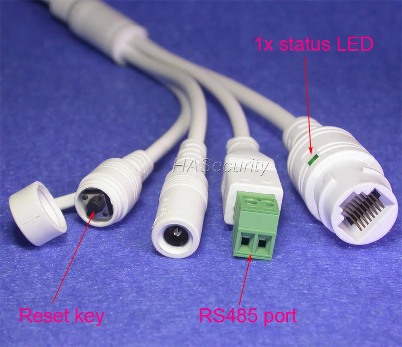 LAN Cable For CCTV IP Camera Board Module Extra Wires For POE MidSpan