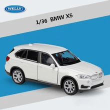 WELLY литой 1:36 автомобиль высокий симулятор BMW X5 SUV оттягивающийся автомобиль модель автомобиля металлический сплав игрушечный автомобиль для детей Коллекция подарков