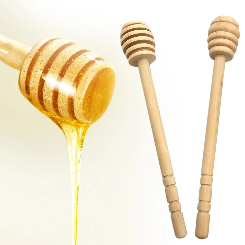 Ложка практичные кухонные инструменты Длинная Деревянная Ручка смешивания медовая палочка спиральная мешалка ложка для меда
