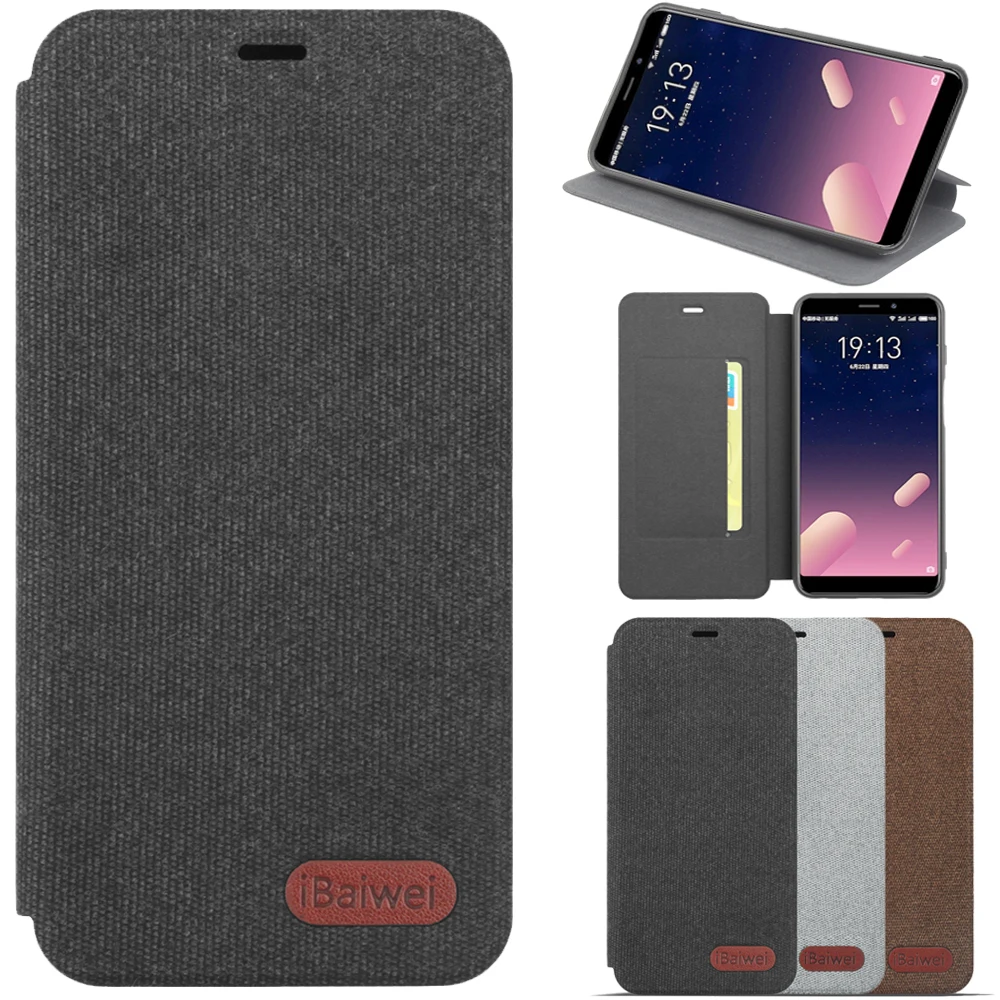 Чехол-книжка для MEIZU Pro 6 чехол телефона Plus M6 M6s тканевый слот карт Meilan S6 Fundas из