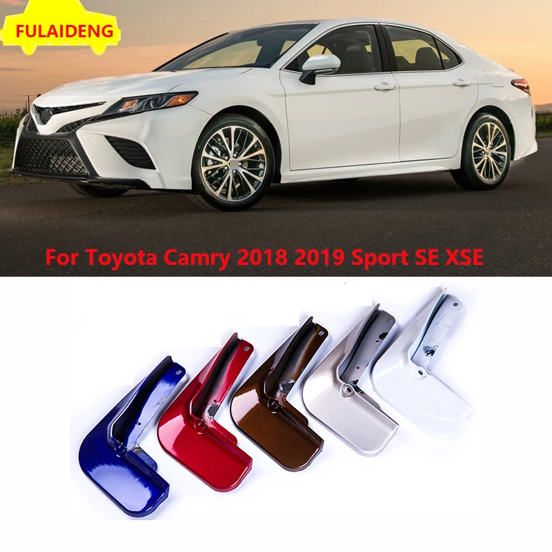 4pcs For Toyota Camry Sport SE XSE 2018 2019 Painted Mud Flaps Splash Guards Fender Mudguard External Decoration Car Styling | Автомобили