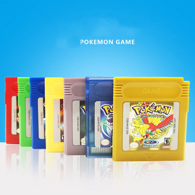 Игры Pokemon GBC серии 16 бит видеоигры картридж консоль карта Классическая карточная