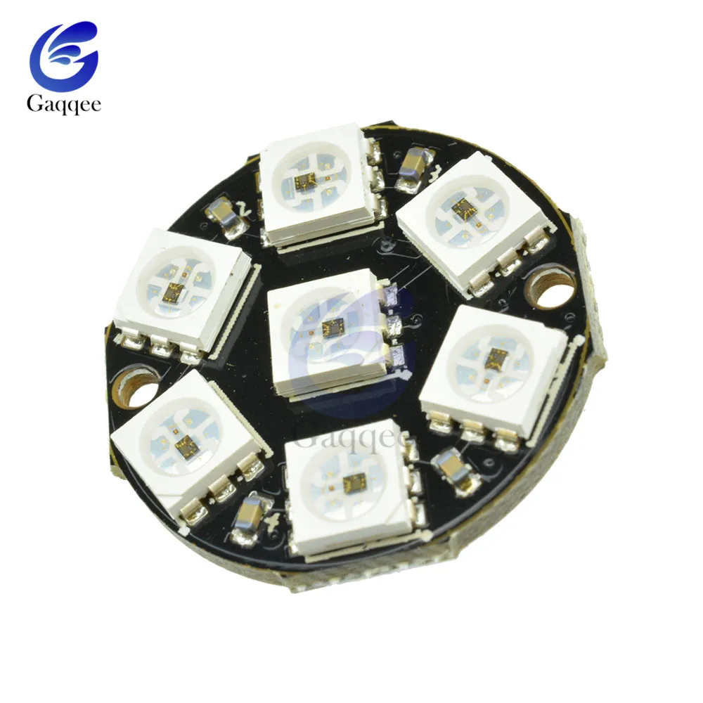 7 60 бит цифровой WS2812 RGB светодиодный кольцевой полноцветный подсвечивающий 5050 SMD