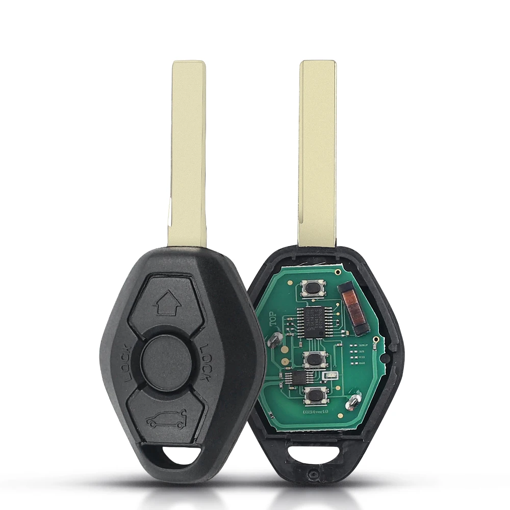 KEYYOU 3 BUTTONS REMOTE CAR KEY ID46 CHIP FOR BMW CAS2 5 SERIES E46 E60 E83 E53 E36 E38 315LP MHZ 315MHZ 433MHZ 868MHZ HU92