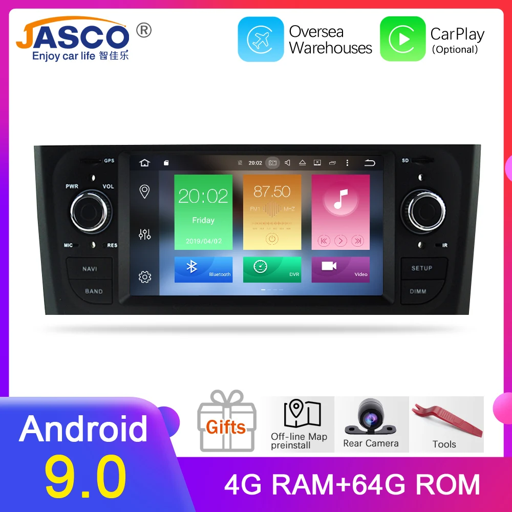 Android 9,0 4G ram Автомобильный DVD стерео головное устройство для Fiat Grande Punto Linea 2007 2008 2009 2010 2011 2012 авто радио gps навигация