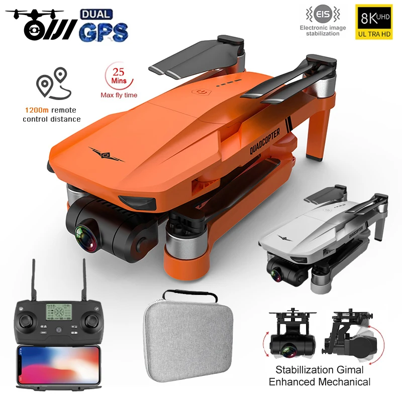 Kf102 Gps Drone 4k Profesional 8k Hd Camera 2axis Gimbal Antishake Photography Brushless