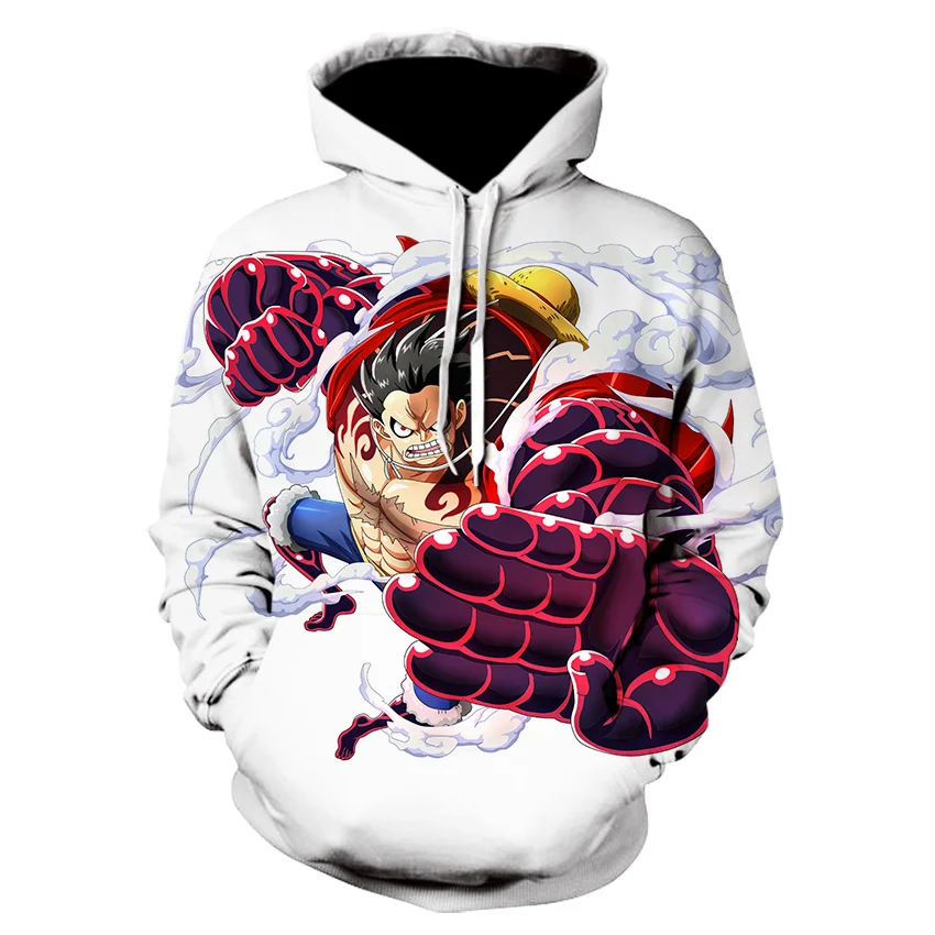 

Casual Hoody For Men 2019 Hot Sale Autumn Winter mens Hoodies 3D Print Anime One Piece Cartoon Hip Hop Sweatshirt Harajuku