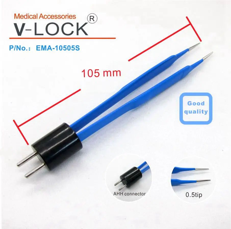 105 V lock Лучшие Многоразовые Биполярные щипцы мм прямой AHA для